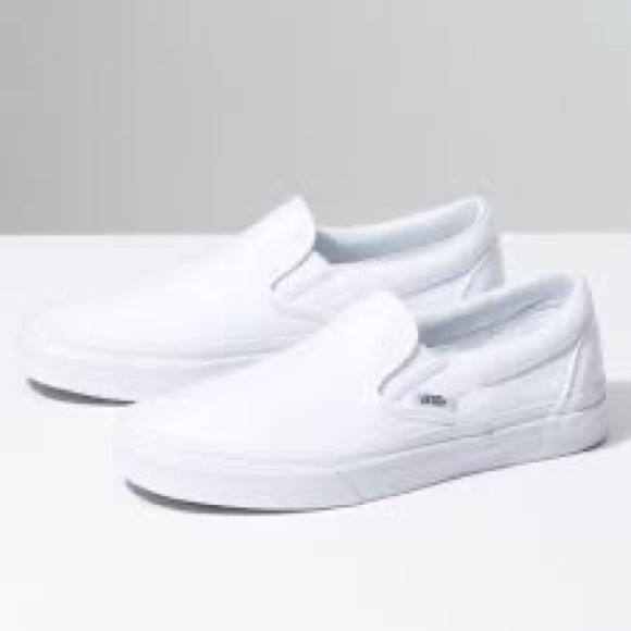Vans Shoes - Vans White Slide Sneaker - NEW